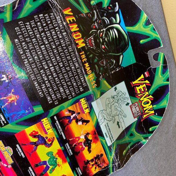 1996 ToyBiz Marvel Planet of the Symbiotes Venom The Madness Figure - Picture 13 of 14